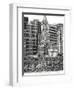 B&W Us Cityscape-Boston-Melissa Wang-Framed Premium Giclee Print