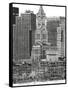 B&W Us Cityscape-Boston-Melissa Wang-Framed Stretched Canvas