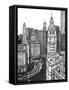 B&W Us Cityscape-Chicago-Melissa Wang-Framed Stretched Canvas