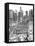 B&W Us Cityscape-Los Angeles-Melissa Wang-Framed Stretched Canvas