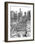 B&W Us Cityscape-Los Angeles-Melissa Wang-Framed Art Print