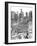 B&W Us Cityscape-Los Angeles-Melissa Wang-Framed Art Print