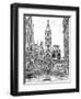 B&W Us Cityscape-Philadelphia-Melissa Wang-Framed Art Print