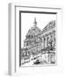 B&W Us Cityscape-Washington DC-Melissa Wang-Framed Art Print