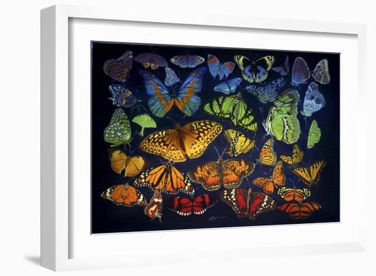 B38 Butterflies-D. Rusty Rust-Framed Giclee Print