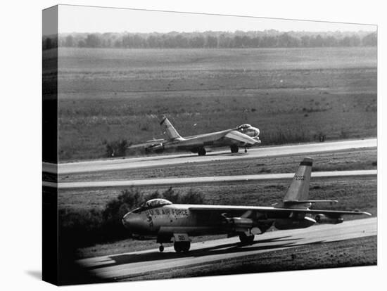 B47 Bomber Taking Off from a Us Military Base-Loomis Dean-Stretched Canvas