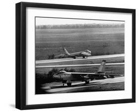 B47 Bomber Taking Off from a Us Military Base-Loomis Dean-Framed Photographic Print