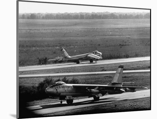 B47 Bomber Taking Off from a Us Military Base-Loomis Dean-Mounted Photographic Print