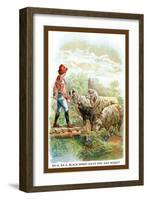 Ba-A Ba-A Black Sheep-null-Framed Art Print