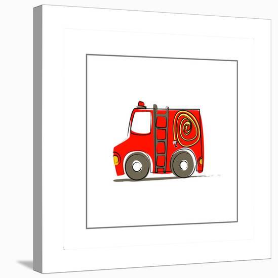 Ba Fire Truck-null-Stretched Canvas