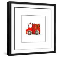 Ba Fire Truck-null-Framed Giclee Print