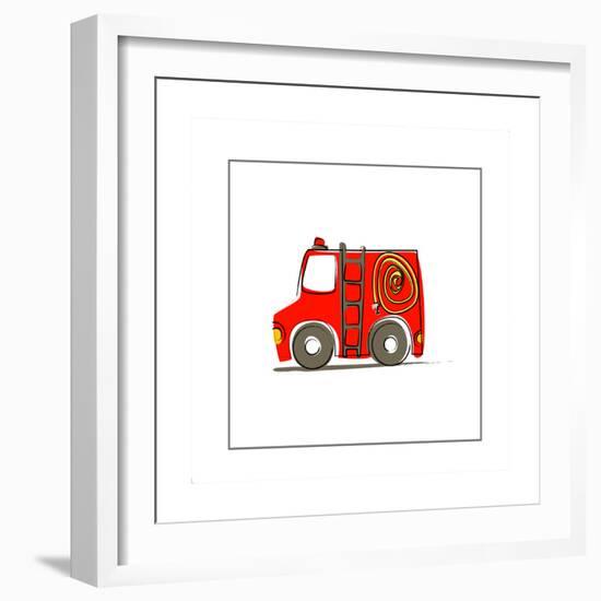 Ba Fire Truck-null-Framed Giclee Print
