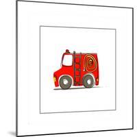 Ba Fire Truck-null-Mounted Giclee Print