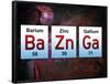 Ba Zn Ga Elements-null-Framed Poster