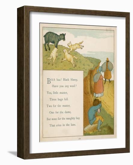 Baa Baa Black Sheep Have You Any Wool?-Edward Hamilton Bell-Framed Art Print