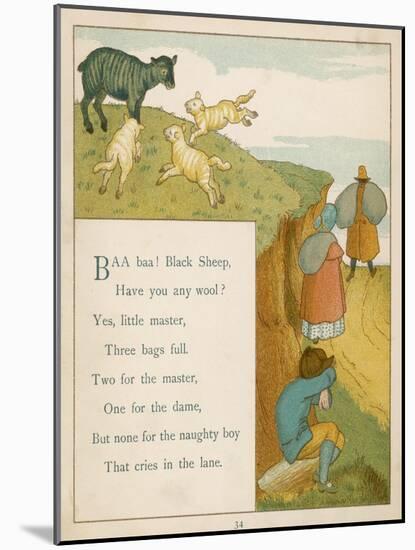 Baa Baa Black Sheep Have You Any Wool?-Edward Hamilton Bell-Mounted Art Print