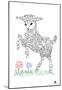 Baa Baa Black Sheep Text Poster-null-Mounted Poster