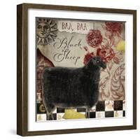 Baa Baa Black Sheep-Color Bakery-Framed Giclee Print