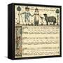 Baa, baa, black sheep-Walter Crane-Framed Stretched Canvas