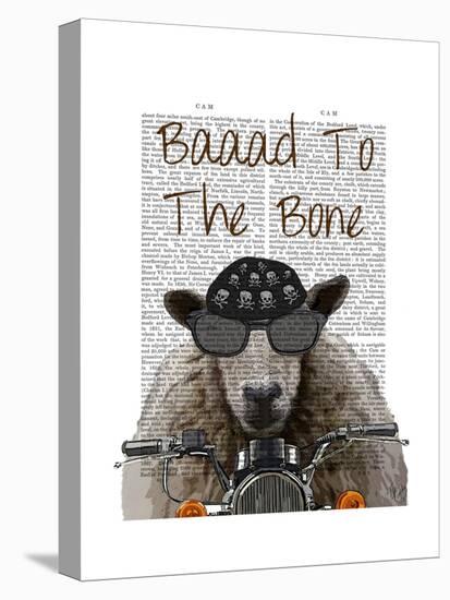 Baaad to the Bone-Fab Funky-Stretched Canvas