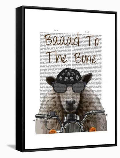 Baaad to the Bone-Fab Funky-Framed Stretched Canvas