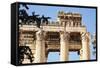 Baalbek Ruins-benkrut-Framed Stretched Canvas