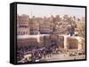 Bab Al Yemen, Old Town, Sana'A, Unesco World Heritage Site, Republic of Yemen, Middle East-Sergio Pitamitz-Framed Stretched Canvas