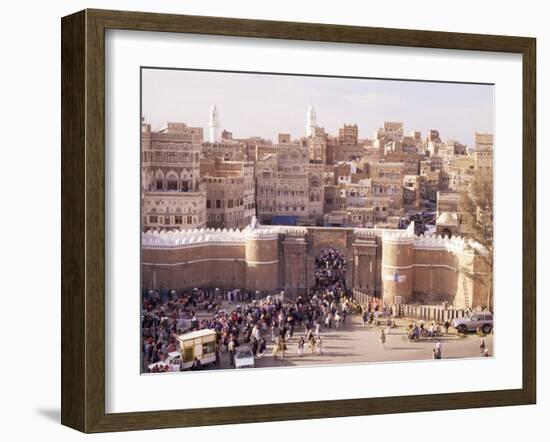 Bab Al Yemen, Old Town, Sana'A, Unesco World Heritage Site, Republic of Yemen, Middle East-Sergio Pitamitz-Framed Photographic Print