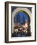 Bab Bou Jeloud Gate, Fes El-Bali, Fes, Morocco-Walter Bibikow-Framed Photographic Print