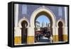 Bab Boujeloud Gate (The Blue Gate)-Doug Pearson-Framed Stretched Canvas