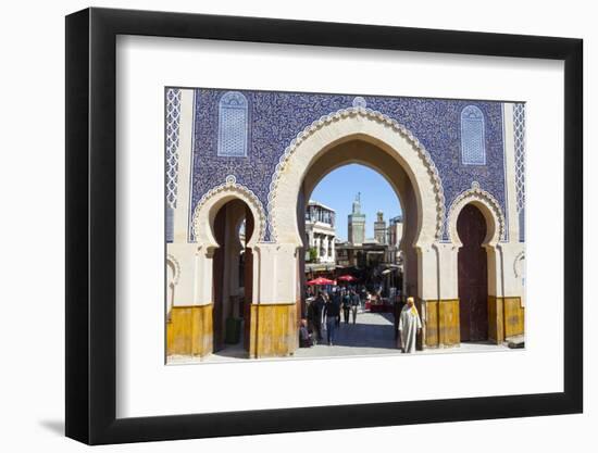 Bab Boujeloud Gate (The Blue Gate)-Doug Pearson-Framed Photographic Print