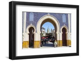 Bab Boujeloud Gate (The Blue Gate)-Doug Pearson-Framed Photographic Print