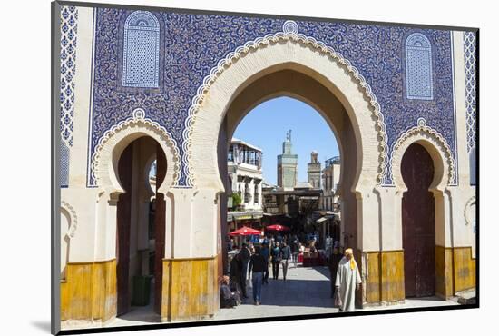 Bab Boujeloud Gate (The Blue Gate)-Doug Pearson-Mounted Photographic Print