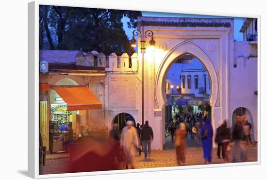 Bab El Fahs at Dusk, Grand Socco, Tangier, Morocco, North Africa, Africa-Neil Farrin-Framed Photographic Print