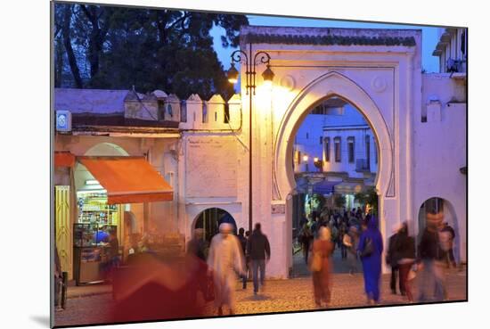 Bab El Fahs at Dusk, Grand Socco, Tangier, Morocco, North Africa, Africa-Neil Farrin-Mounted Photographic Print