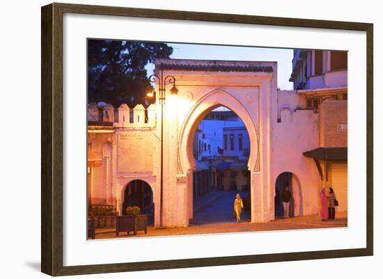 Bab El Fahs at Dusk, Grand Socco, Tangier, Morocco, North Africa-Neil Farrin-Framed Photographic Print