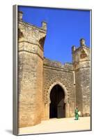 Bab Zaer the Main Gate with Musician, Chellah, Rabat, Morocco, North Africa, Africa-Neil Farrin-Framed Photographic Print