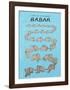 Babar The Blue Carousel-Jean de Brunhoff-Framed Art Print