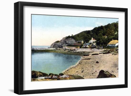 Babbacombe Bay, Torquay, Devon, 20th Century-Francis Frith-Framed Giclee Print