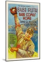 Babe Comes Home, Babe Ruth, 1927-null-Mounted Art Print