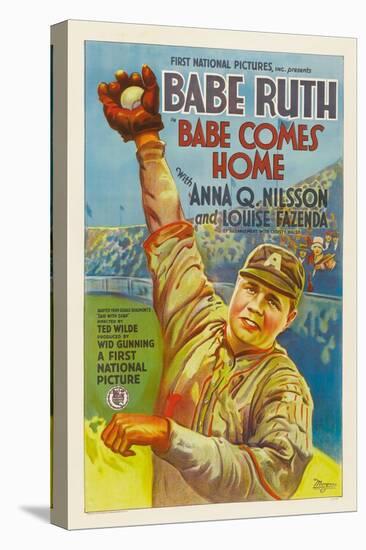 Babe Comes Home, Babe Ruth, 1927-null-Stretched Canvas