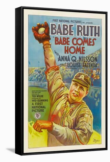 Babe Comes Home, Babe Ruth, 1927-null-Framed Stretched Canvas