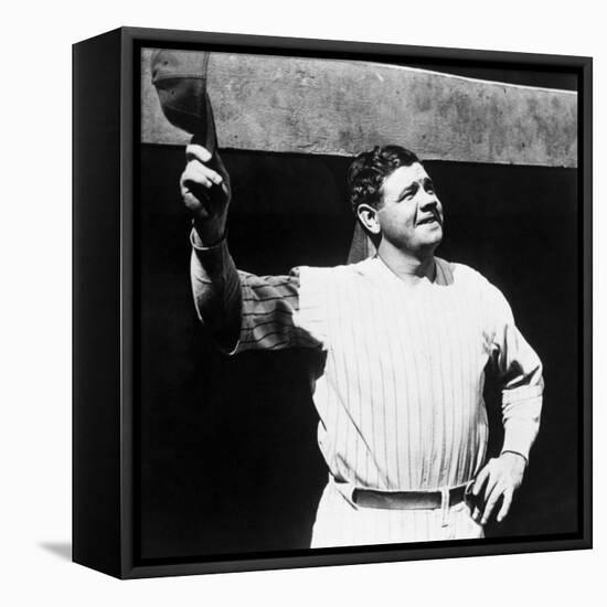 Babe Ruth, American Baseball Player, 1930s-null-Framed Stretched Canvas