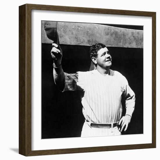 Babe Ruth, American Baseball Player, 1930s-null-Framed Photo