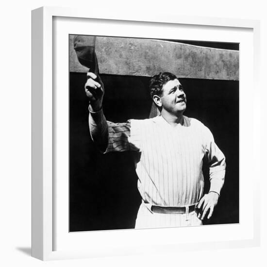 Babe Ruth, American Baseball Player, 1930s-null-Framed Photo