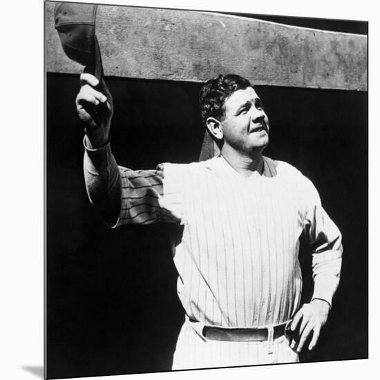 Babe Ruth, American Baseball Player, 1930s-null-Mounted Photo