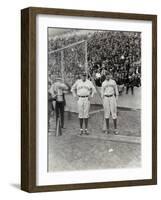 Babe Ruth and Bob Museul, October 18, 1924-Marvin Boland-Framed Giclee Print