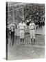 Babe Ruth and Bob Museul, October 18, 1924-Marvin Boland-Stretched Canvas
