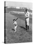Babe Ruth and Mascot, 1922-null-Stretched Canvas