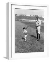 Babe Ruth and Mascot, 1922-null-Framed Photo